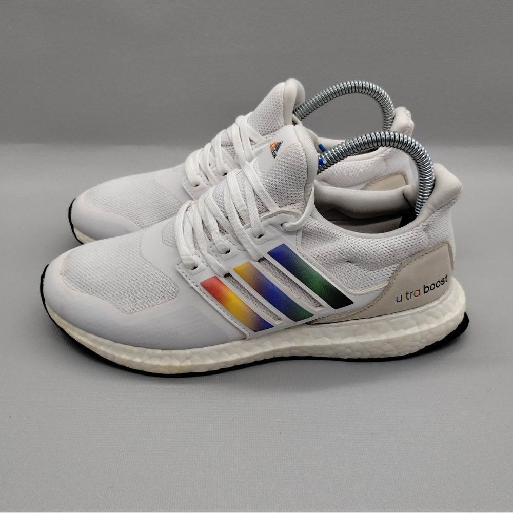 Adidas Ultraboost DNA White Multicolor Running‎ Shoes Womens Size 7 Snakers